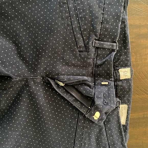 Navy ankle sz 6 stretch trouser material - Picture 2 of 3